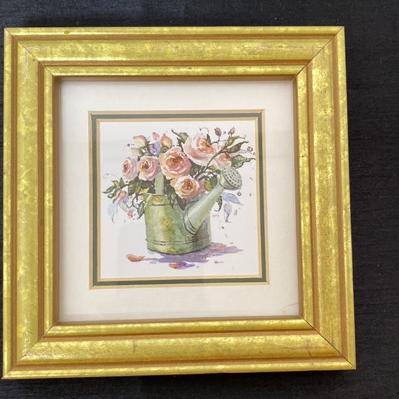 Set of Three Prints of Flowers in Watering Cans - Picture 5 of 12